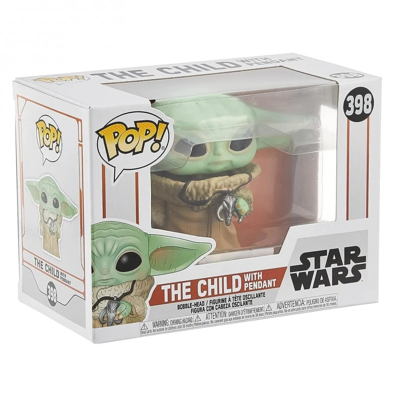 Фигурка FunKo POP, Star Wars The Mandalorian, The Child Baby Yoda with Pendant, 10 cm, 3+ години