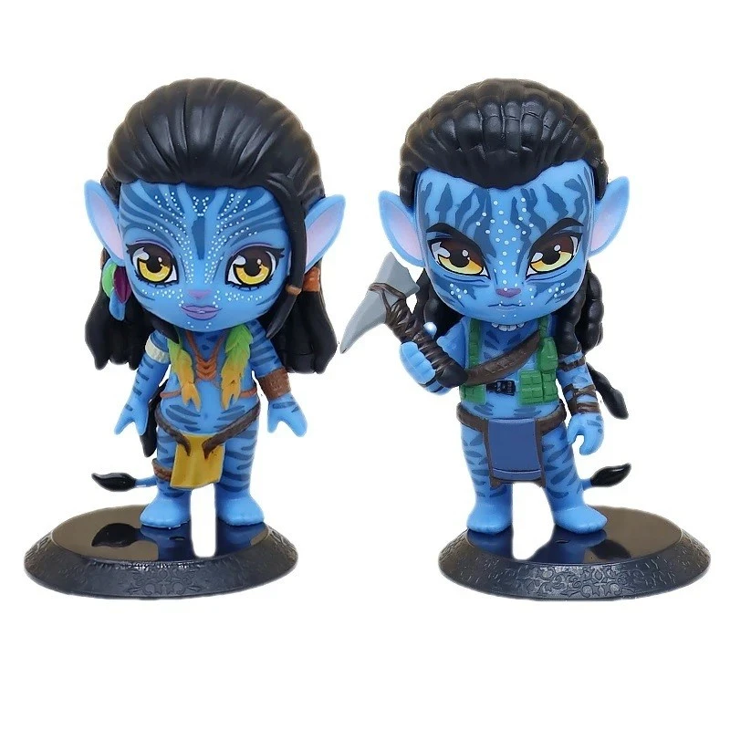 Фигурка Disney Avatar, Princess Neytiri, С пластмасова поставка, 12 cm, 3+ години, Син