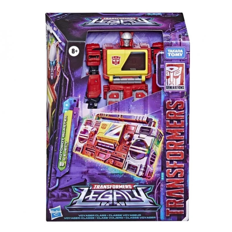Фигурка Transformers, Generations Legacy - Autobot Blaster & Eject Voyager Class Action Figure, 18cm