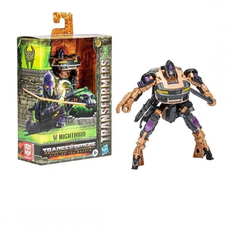 Фигура Трансформърс: Hasbro Transformers Rise Of The Beasts Nightbird Deluxe Class 12.5 cm, F5492