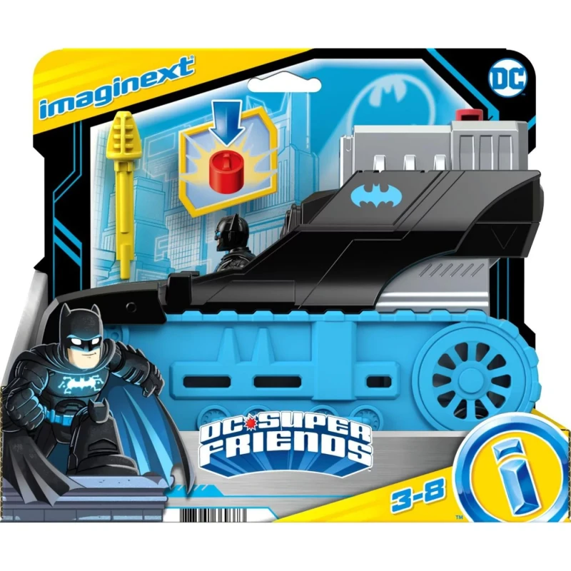Комплект фигура Батман с Бат-танк Imaginext, Batman Figure And Bat-Tech Racing Bat Tank, 22x19x10cm