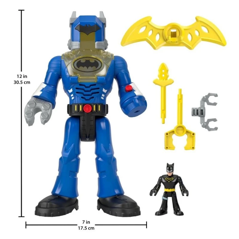 Комплект за игра Imaginex DC Super Friends, Робот с фигурка Batman Insider & Exo Suit, 30 cm, 3+ години