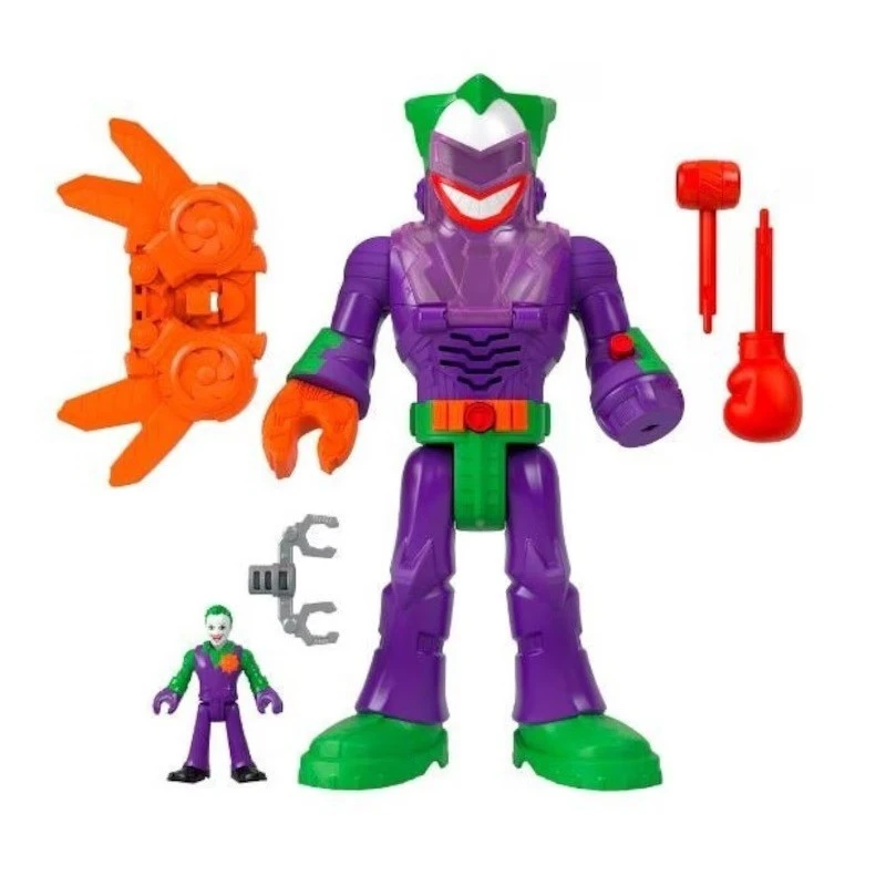 Комплект за игра Imaginex DC Super Friends, Робот с фигурка The Joker Battling Robot, 30 cm, 3+години