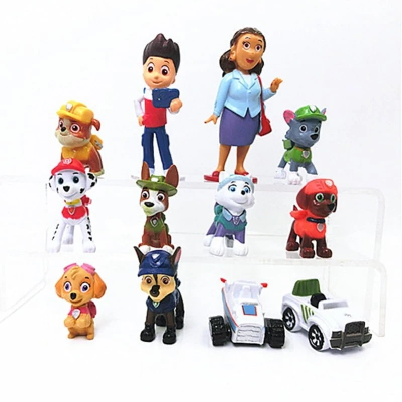 Комплект мини фигурки Пес Патрул Paw Patrol, 12 бр, 3-8 cm., 3+ години