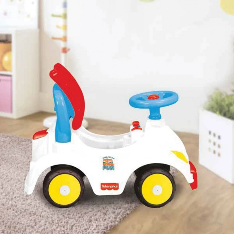 Детска музикална количка 3 в 1 Fisher Price, За бутане, До 25 кг., 66x32x44 cm, 12+ месеца