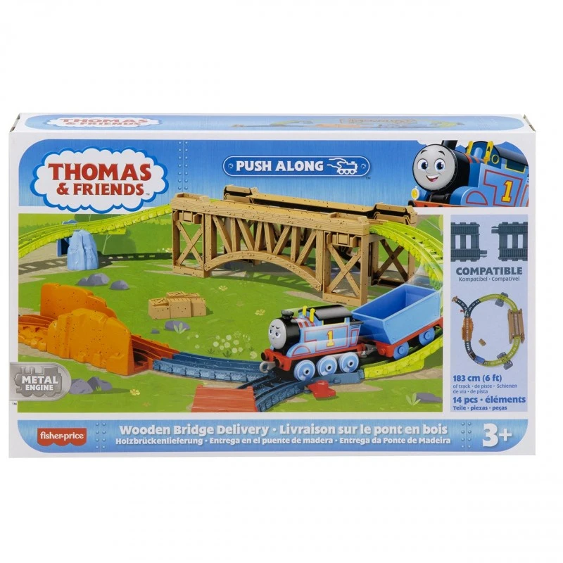 Игрален комплект ТОМАС и Приятели, Thomas & Friends Wooden Bridge Delivery Set от серията TrackMaster, HHV79