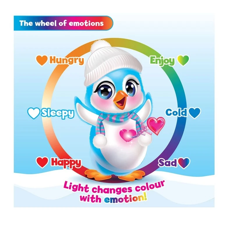 Интерактивна играчка Silverlit Пингвин, Над 20 звуци и емоции, 25.4 х 19 х 11.4 см, 5+ години, Син