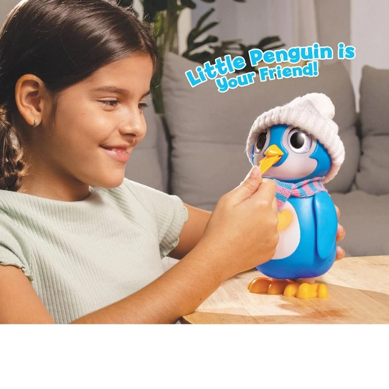 Интерактивна играчка Silverlit Пингвин, Над 20 звуци и емоции, 25.4 х 19 х 11.4 см, 5+ години, Син
