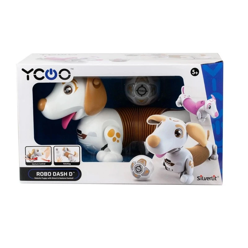 Робо-Дакел Silverlit, Светлинни и звукови ефекти, 18.1 х 24.1 х 40.6 см., 5+ години, Беж