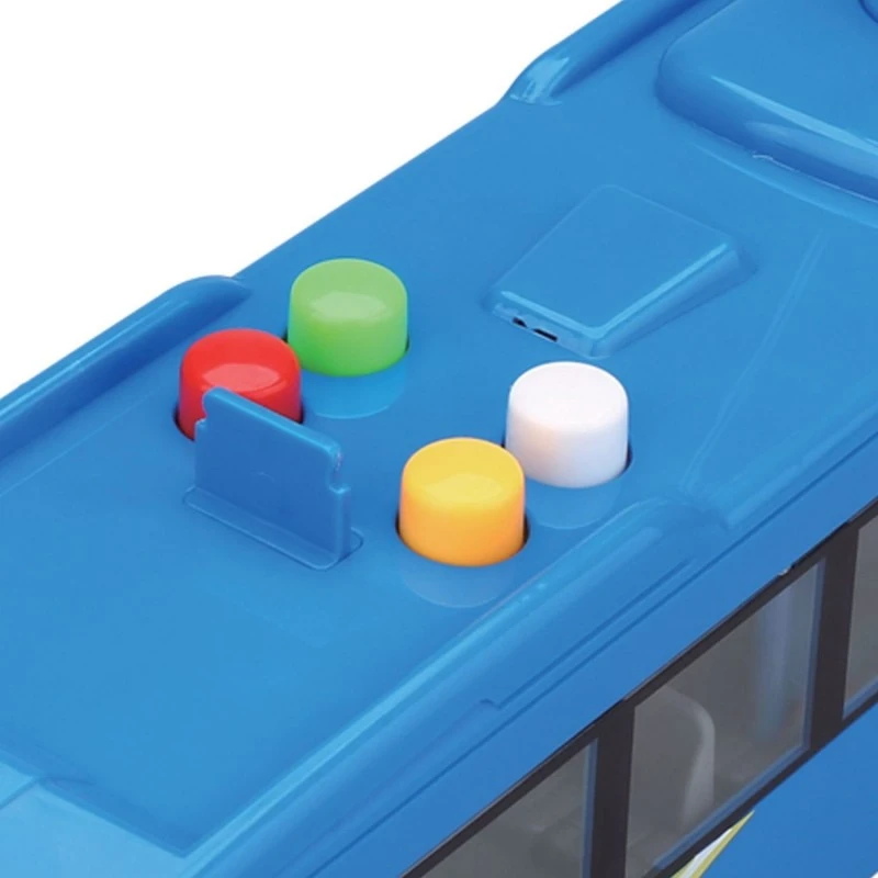 Градски автобус Dimbo, Звук и светлина, 50x9.5x13cm, 3+ години, Син