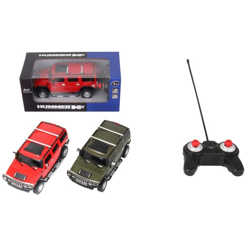 Метална кола 1:24 R/C Hummer H2, Радиоуправляем модел, Светлини, 28x14x11 cm