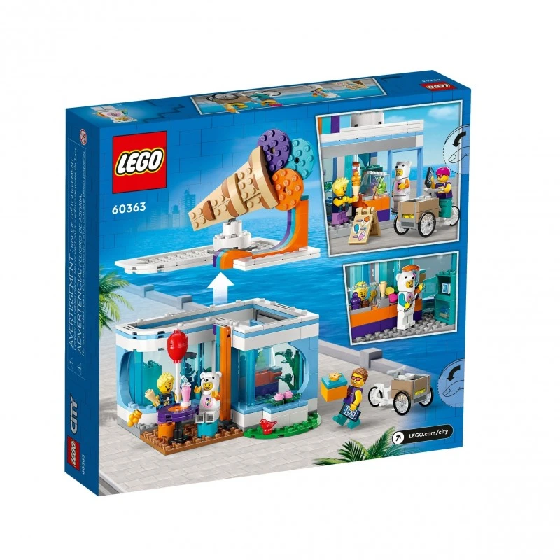 LEGO City Town - Магазин за сладолед, 296 части, 6+ години