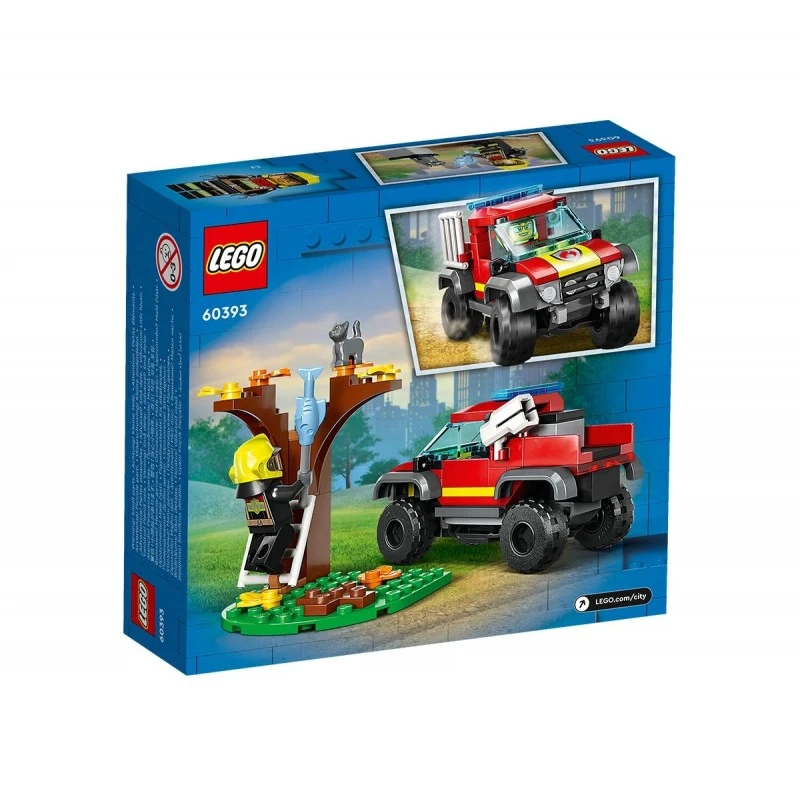 LEGO CITY Пожарникарски камион 4х4, Fire Truck Rescue, 60393