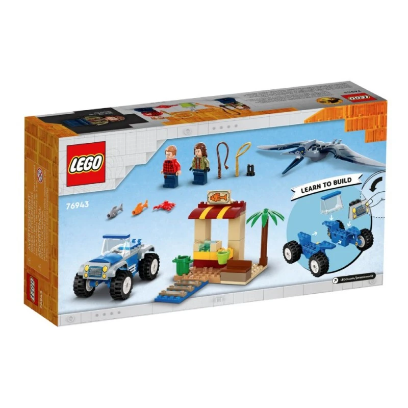 Конструктор LEGO Jurassic World Преследване на Птеранодон, Pteranodon Chase, 76943