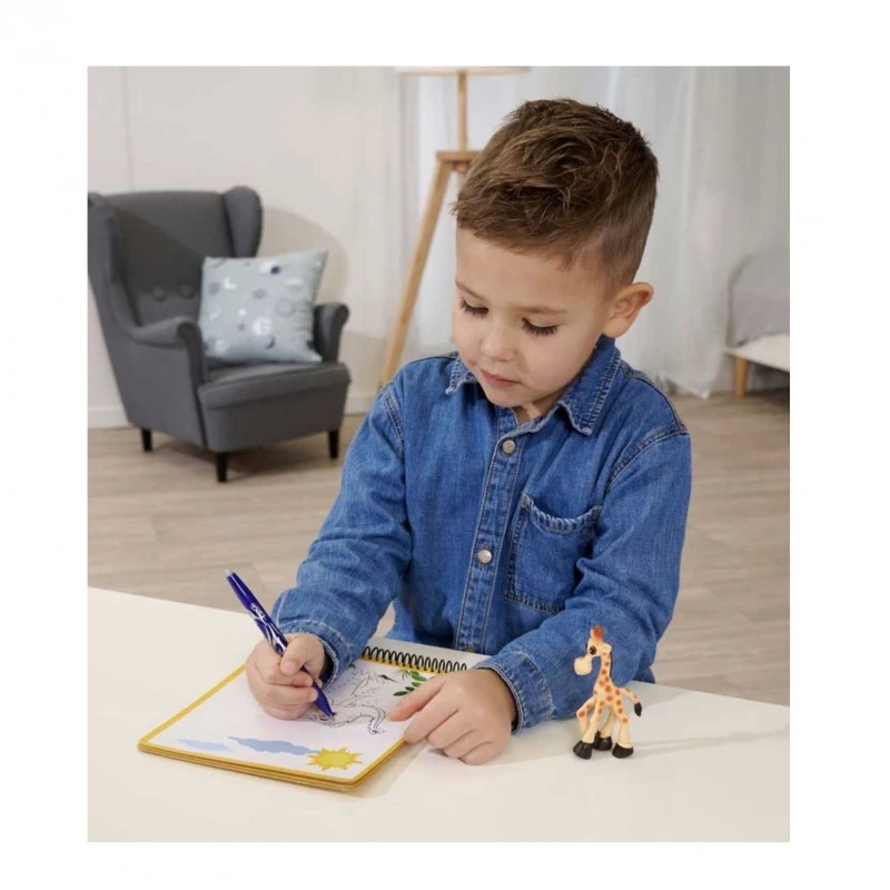 Детска водна книжка Сафари с фигурка, 17 х 19 cm, 4 страници за оцветяване, 2+ години