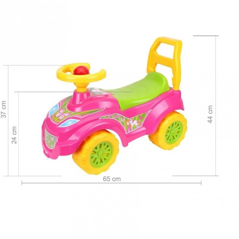 Количка за прохождане Edea Unicorn, С отваряща се седалка, 67х46х29 cm, 1,5+ години, Розова