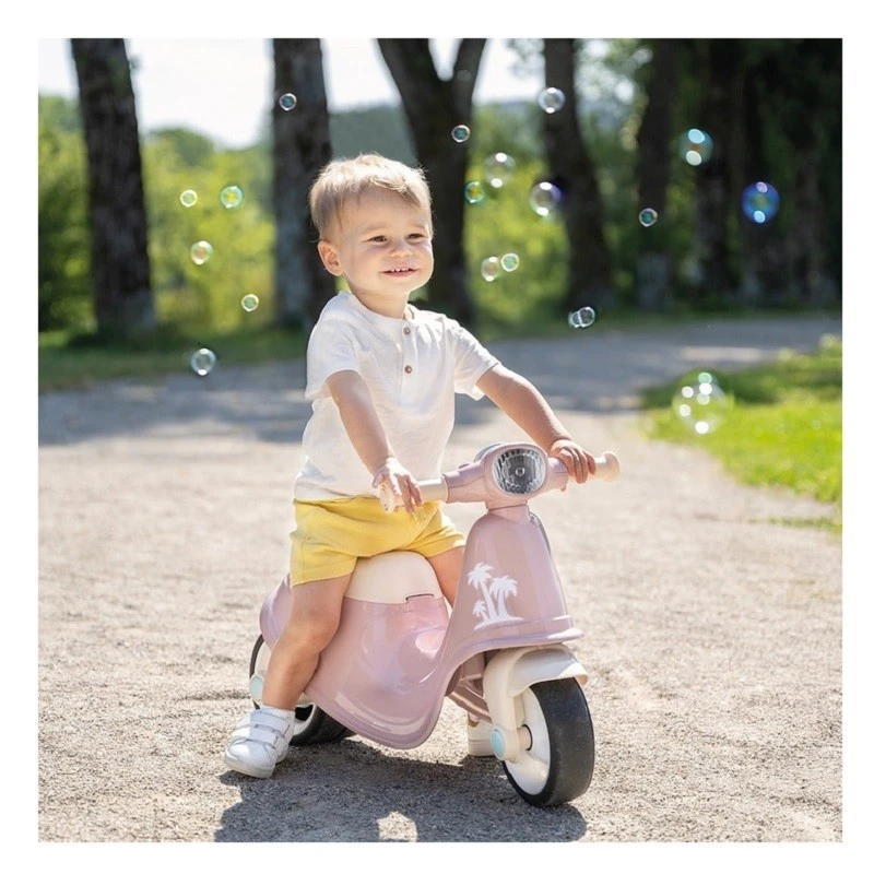 Моторче - скутер за прохождане и баланс Smoby, My first bike, Corolle, 64,5 х 34 х 47,5 см., 2+ години, Розов