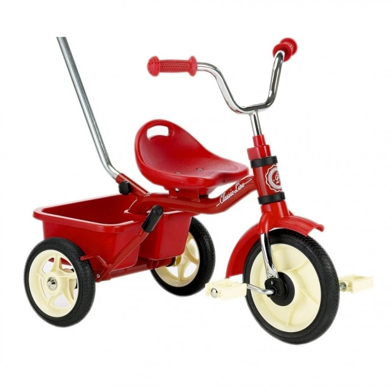 Детска триколка с родителски контрол Italtrike Transporter Passenger, Червена, 3+ години