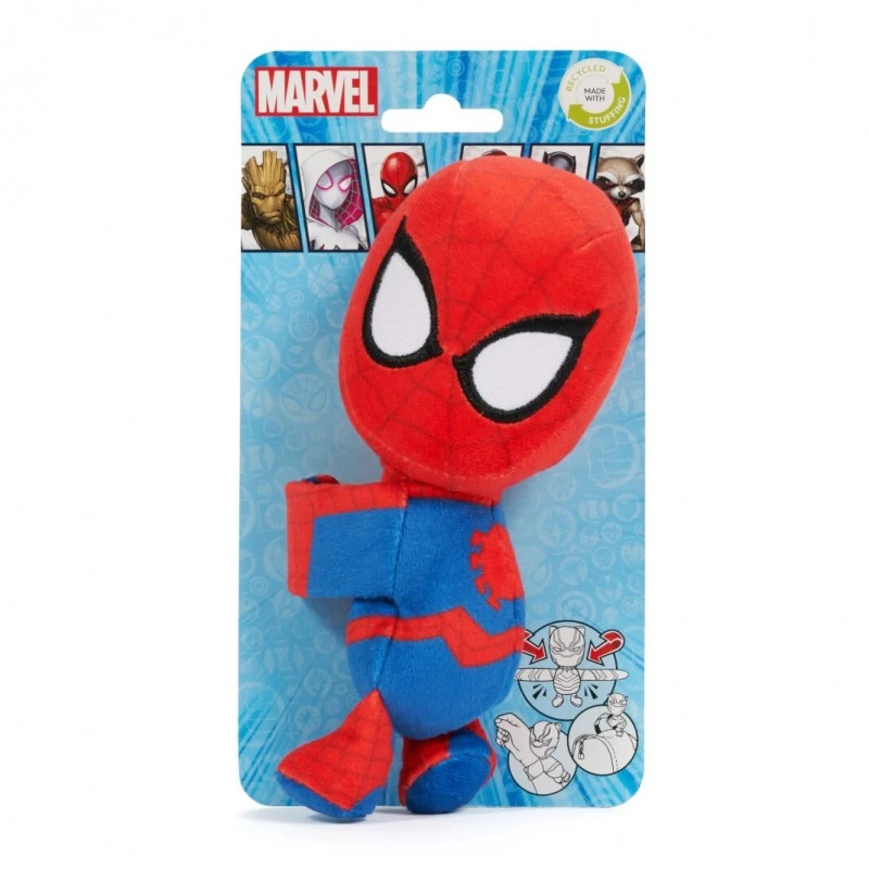 Плюшена играчка Disney Marvel Spider-man 17cm, С лента за прикрепване, 3+ години