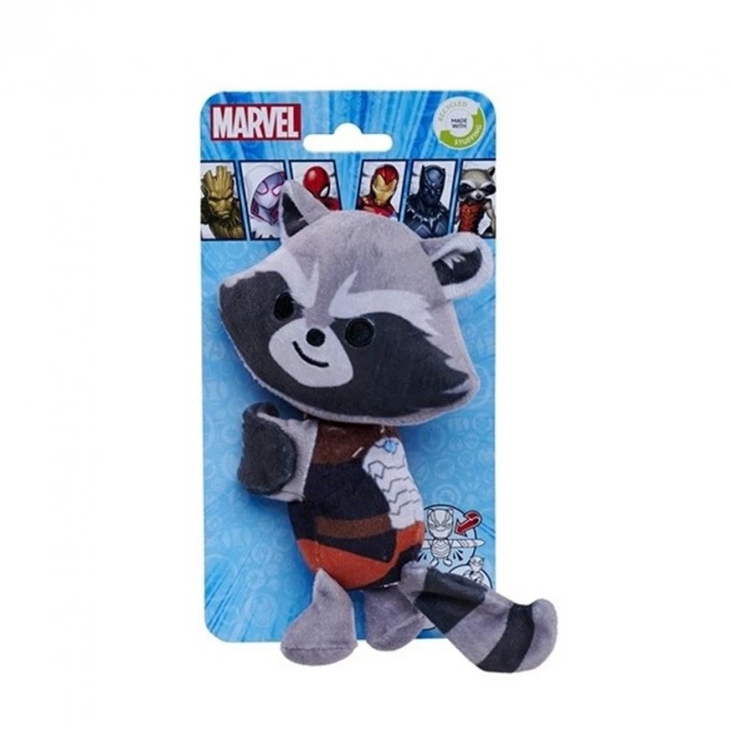 Плюшена играчка Disney Marvel Rocket 17cm, С лента за прикрепване, 3+ години