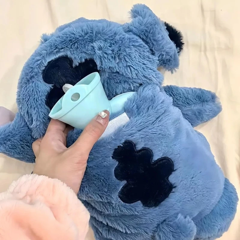 Плюшена играчка-възглавница за компреси Disney Stitch n Angel, 2 в 1, Затопляща и Охлаждаща, 30 х 18 см., 2+ години