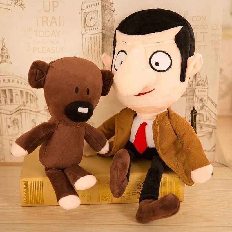 Комплект плюшени играчки М-р Бийн и Теди, Mr.Been and Teddy, 25 - 35 cm, 3+ години