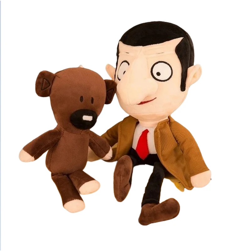 Комплект плюшени играчки М-р Бийн и Теди, Mr.Been and Teddy, 25 - 35 cm, 3+ години