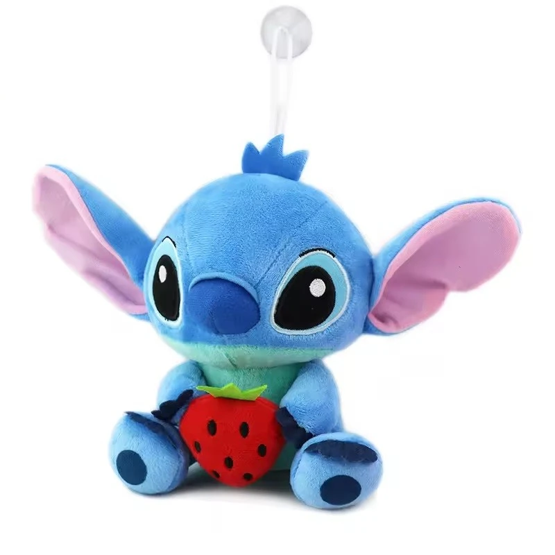 Плюшена играчка Stitch  with fruit, Lilo and Stitch, 20cm, 3+ години, Син