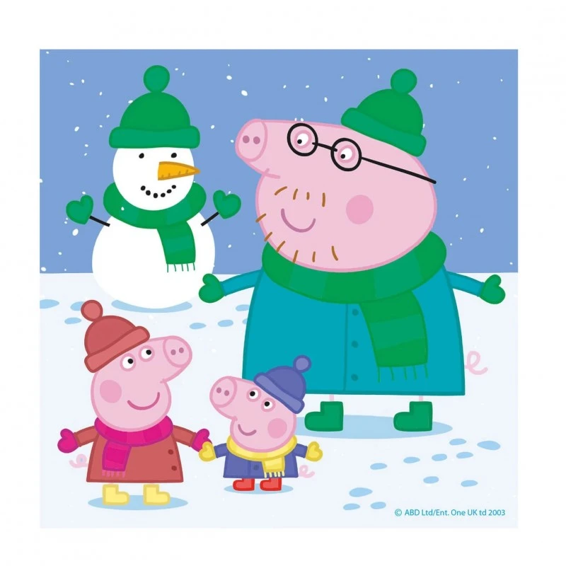 Детски пъзел 3 x 1 Disney Peppa Pig, 3x55 части, 4+ години