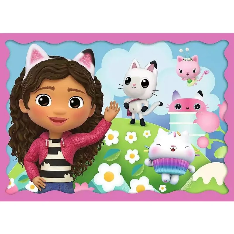 Детски пъзел Trefl, 4в1, Gabby's Dollhouse, 207 части, 4+ години