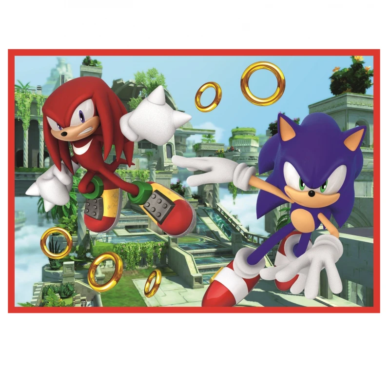Детски пъзел Trefl, 4в1, Sonic, 207 части, 4+ години