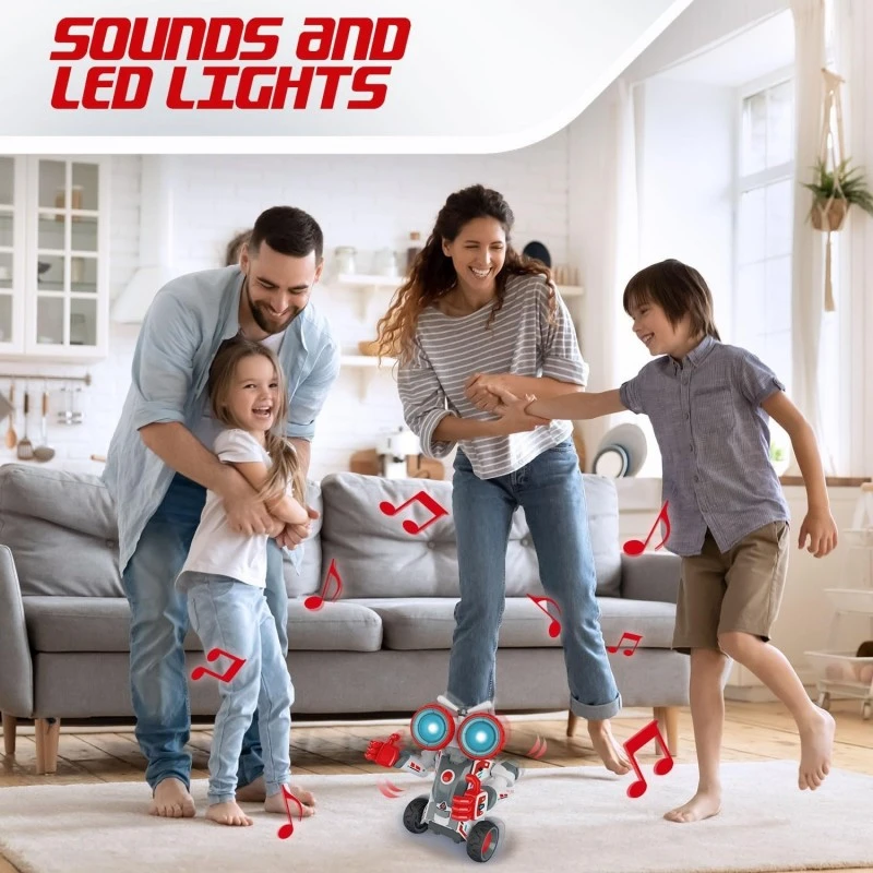 Робот за сглобяване XTREM BOTS Sam, Контрол и програмиране на движенията му чрез приложение, 130 части, 33 x 27 x 37 cm, 8+ години