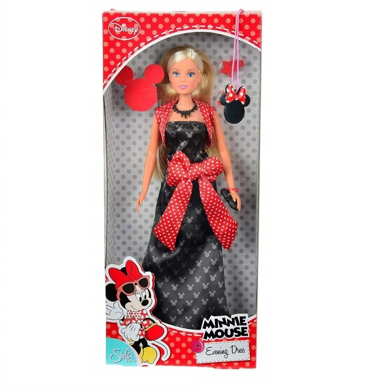 Кукла Steffi Love Minnie Mouse, Вечерна колекция от серията Дисни Мини Маус, 29 см