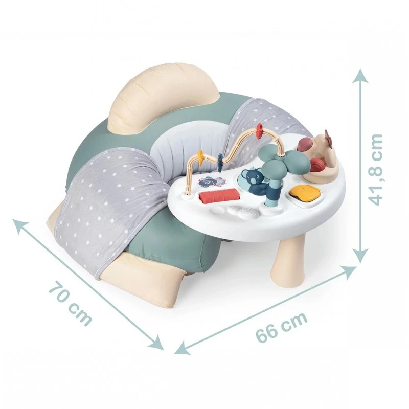 Smoby Детско надуваемо столче с музикален плот, Little 3in1 Cosy Seat, 7600140103