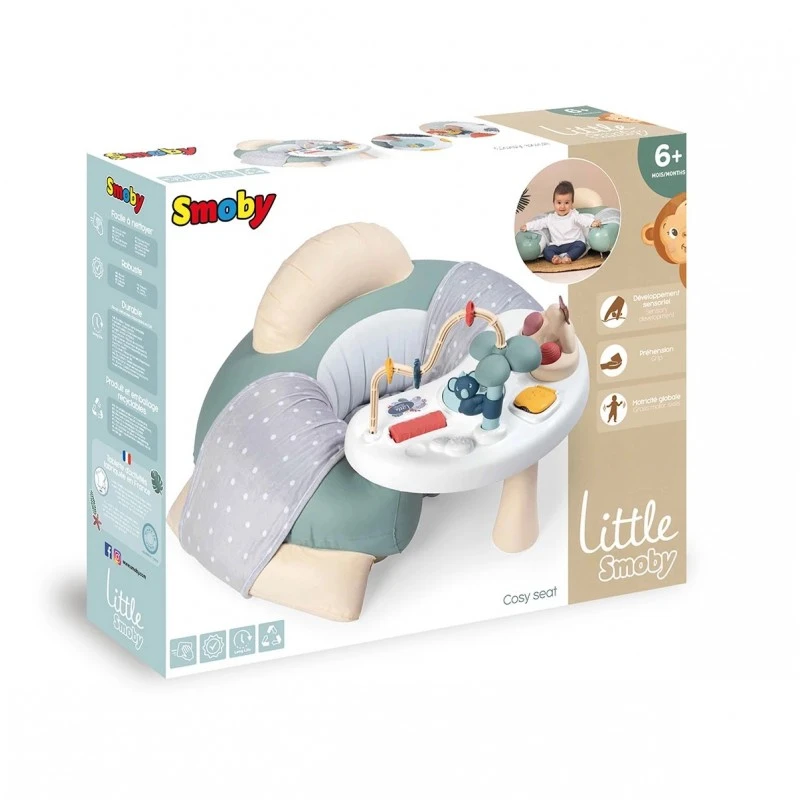 Smoby Детско надуваемо столче с музикален плот, Little 3in1 Cosy Seat, 7600140103