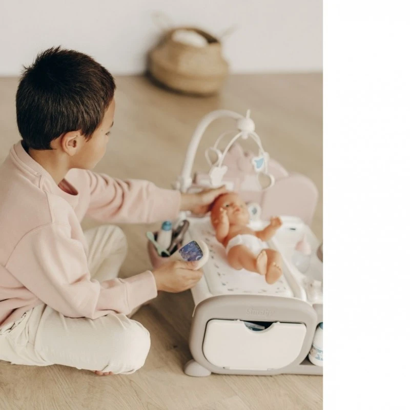 Игрален комплект Smoby Baby Nurse, Стая за кукли - Cocoon, със звуци, 59 x 43 x 48 cm, 3+ години