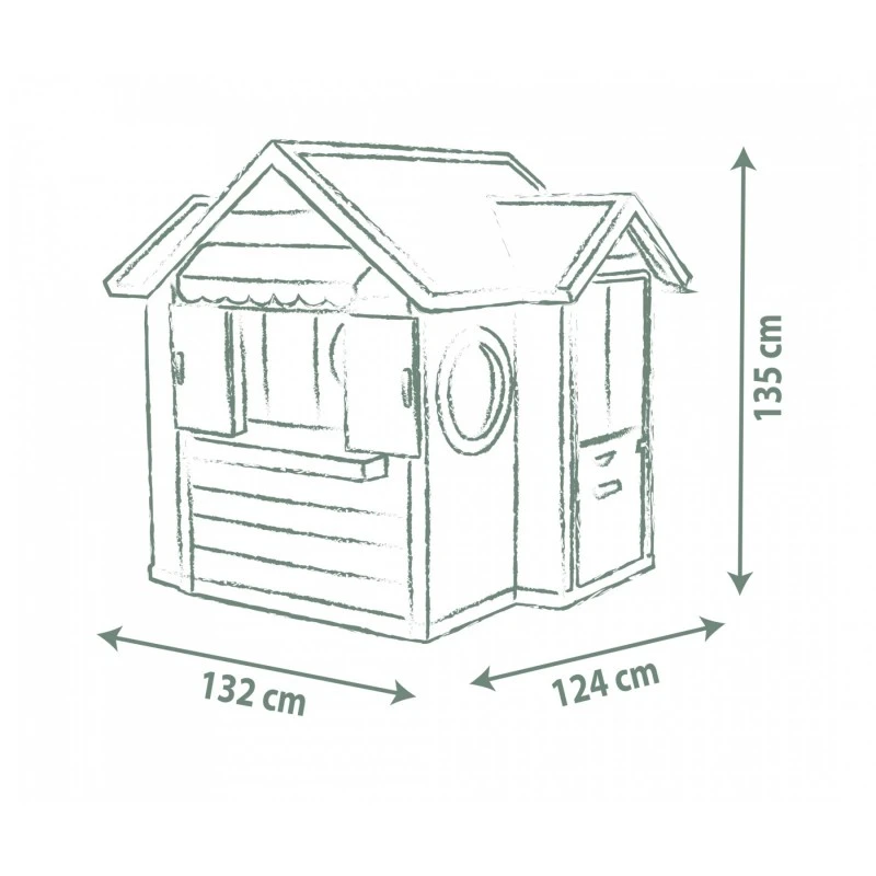 Детска градинска къща за игра Smoby, Cheff House, 120x115x135 cm