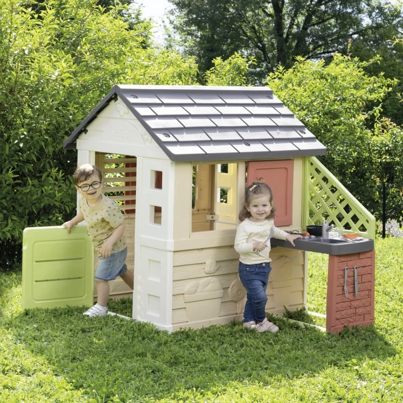 Детска градинска къща за игра Fun Playhouse Nature, 145x110x127 cm
