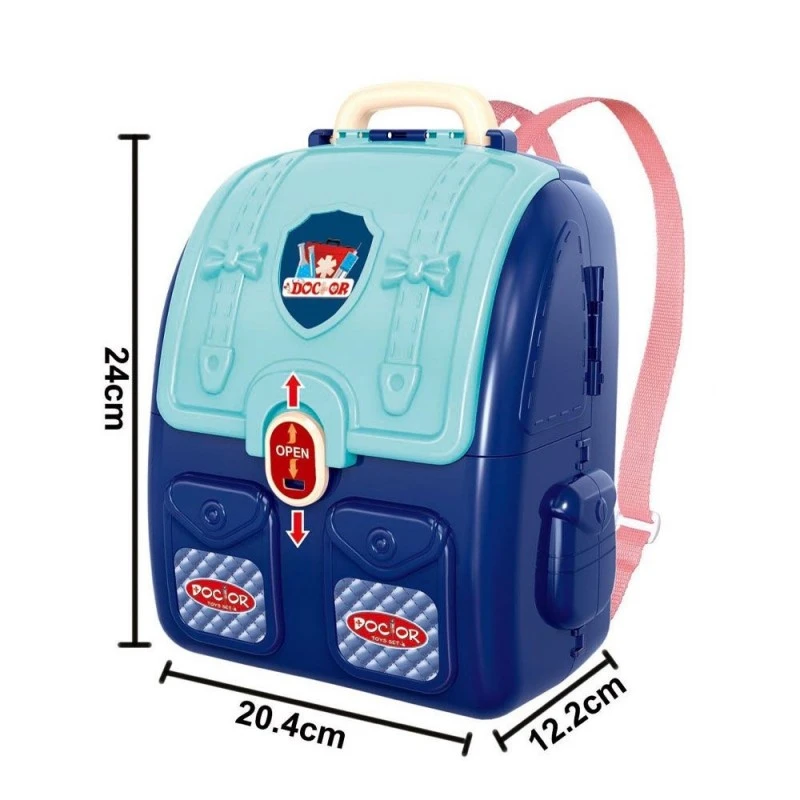 Детски Лекарски комплект в раница, 34 х 13 х 36, 50 см, 3+ години