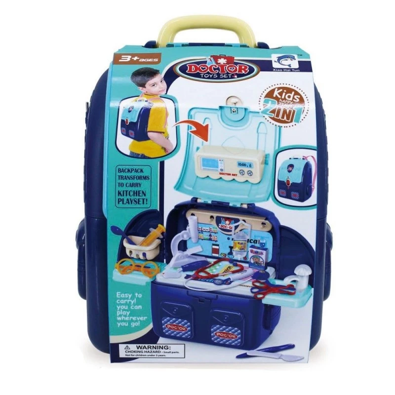 Детски Лекарски комплект в раница, 34 х 13 х 36, 50 см, 3+ години