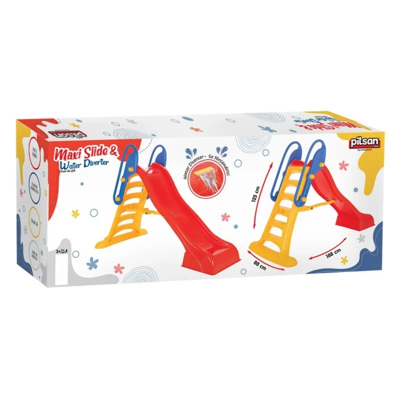 Детска водна пързалка Dimbo, Максимално тегло 35кг., 188x88x125 см.