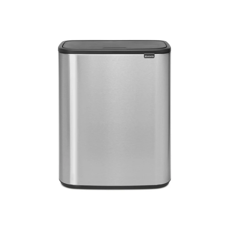 Кош за смет Brabantia Bo Touch 2x30L, Matt Steel Fingerprint Proof