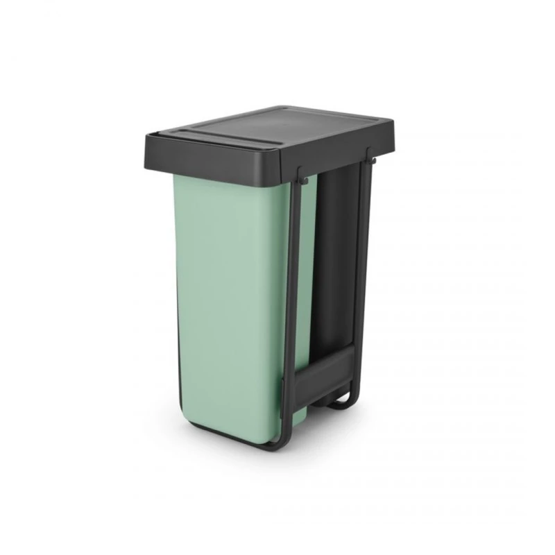 Кош за смет за разделно събиране Brabantia Sort&Go 2x30L, Dark Grey & Jade Green