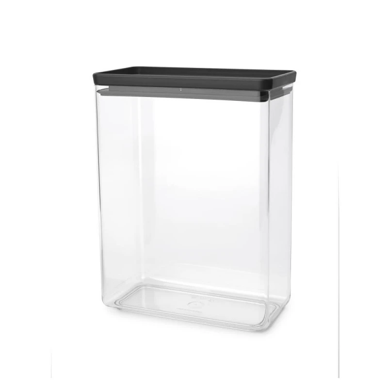 Кутия за съхранение на продукти Brabantia Tasty+ Stackable 5.4L, Dark Grey