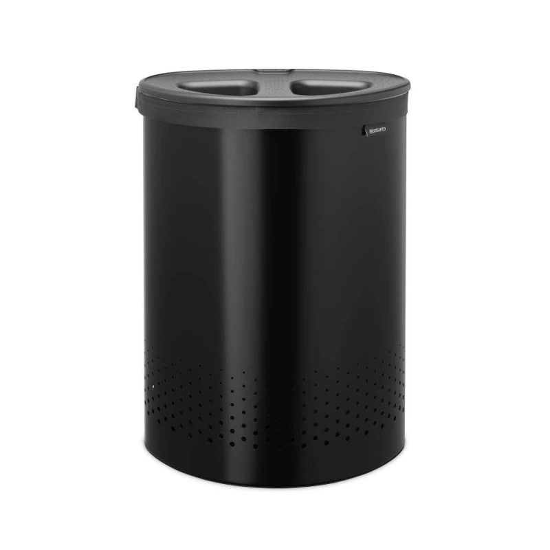 Кош за пране Brabantia Selector 55L, Matt Black, пластмасов капак