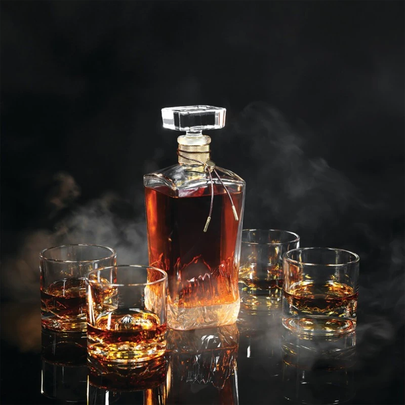 Комплект чаши и бутилка за уиски LIITON AMERICAN PEAKS 5 части
