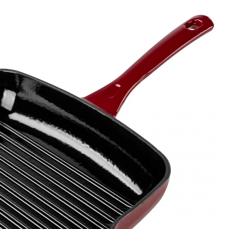 Тиган грил Luigi Ferrero Opera FR-2752 27x27cm, eмайлиран чугун