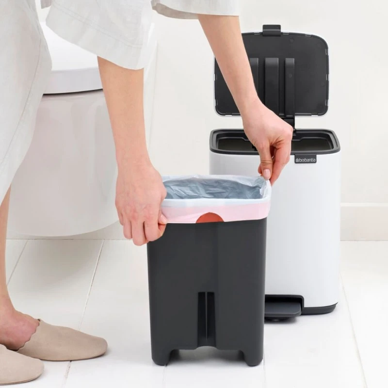 Кош за смет Brabantia Bo Pedal 7L, White