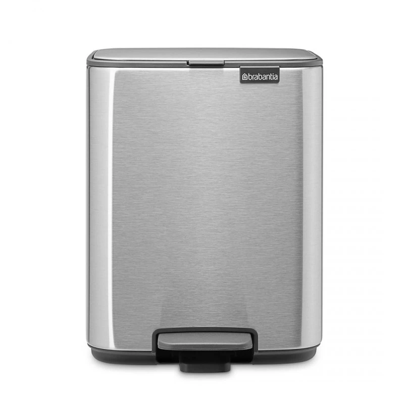 Кош за смет Brabantia Bo Pedal 7L, Matt Steel Fingerprint Proof