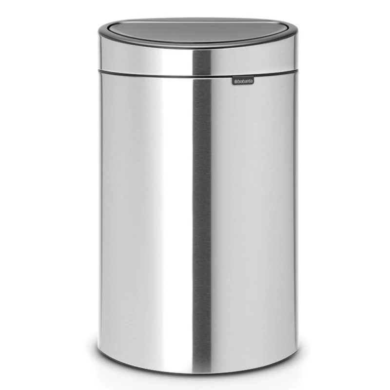 Кош за смет Brabantia Touch Bin New 40L, Matt Steel Fingerprint Proof
